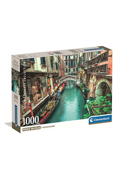 Cities Orașe Venice Canal Italia puzzle 1000 piese Clementoni