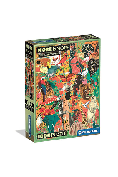 Animals Animale Botanics Puzzle Compact de 1000 piese Clementoni