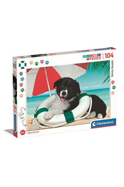 Animals Παζλ Clementoni με σκύλο στην παραλία, 104 κομμάτια