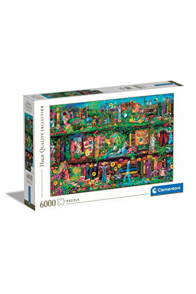 Colorate Πολύχρωμο παζλ κήπου 6000 κομμάτια Clementoni βιβλιοθήκη