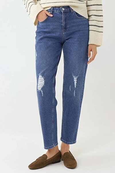 Hiccup Τζιν εφαρμοστό με σκισμένη λεπτομέρεια