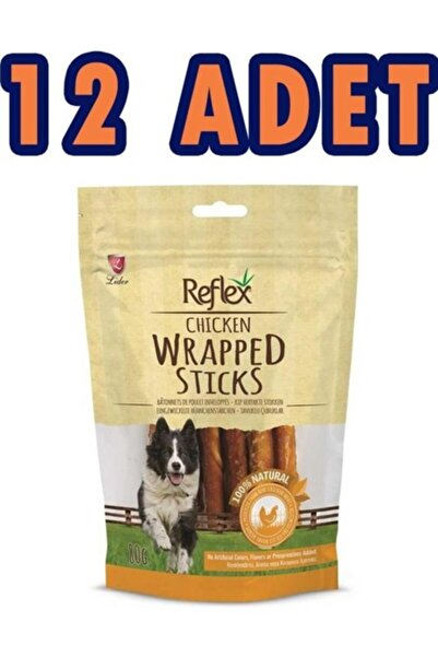 Reflex Tavuk Sargrılı Çubuk Köpek Ödülü 80 gr x 12 Adet
