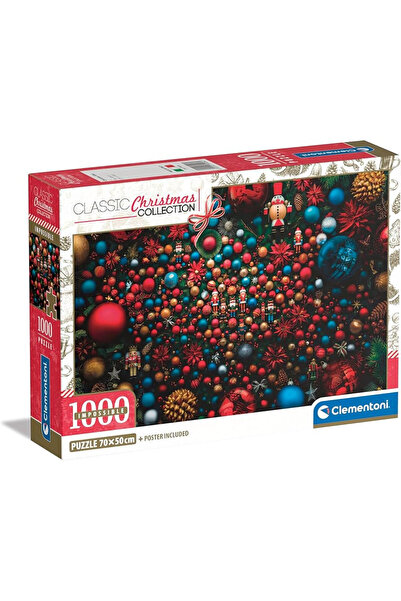 Christmas Crăciun Impossible i Puzzle compact de 1000 piese Clementoni