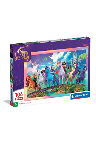 Unicorn Academy Unikornis Akadémia Mystic Puzzle Super de 104 piese Clementoni