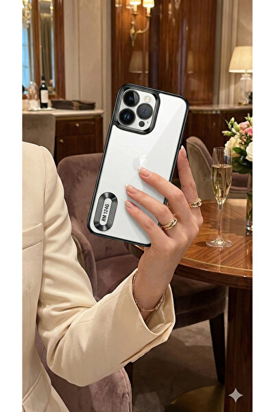 Hatreds Xiaomi Redmi 12 Uyumlu Şeffaf Tasarımlı Kenarları Siyah Lazer Kaplama...