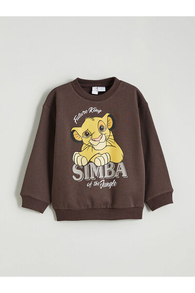 LC Waikiki LCW Kids Regele Leu cu imprimeu Hanorac gros pentru băieți tricou