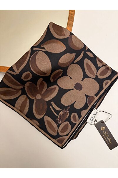 Silk Home Μεταξωτό μαντήλι με σχέδιο ροζιάριο