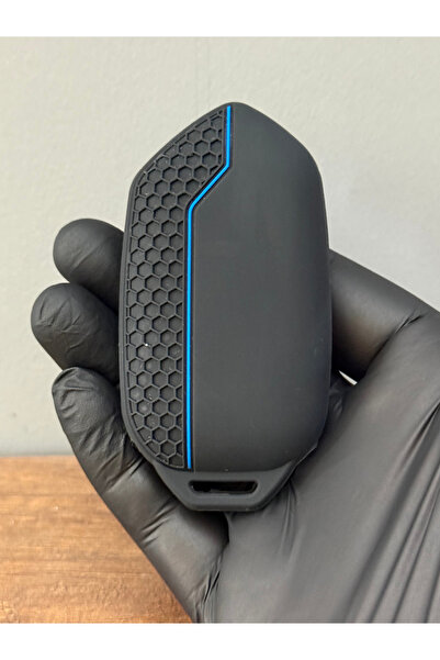 Luxe Aksesuarr Togg T10X T10F Husă de protecție pentru telecomandă cu model de tip fagure cu 3 butoane – negru albastru