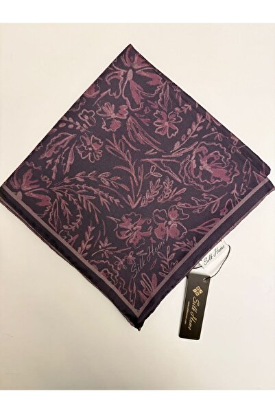 Silk Home Turquoise Pattern Twill Silk Scarf