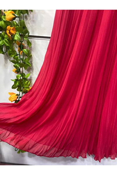 edu collection Червона шифонова спідниця з підкладкою