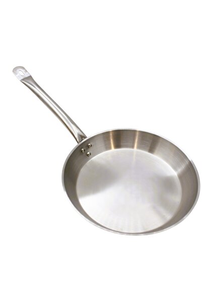 Smart Kitchen 18cm stainless steel frying pan with a long handle, made in India