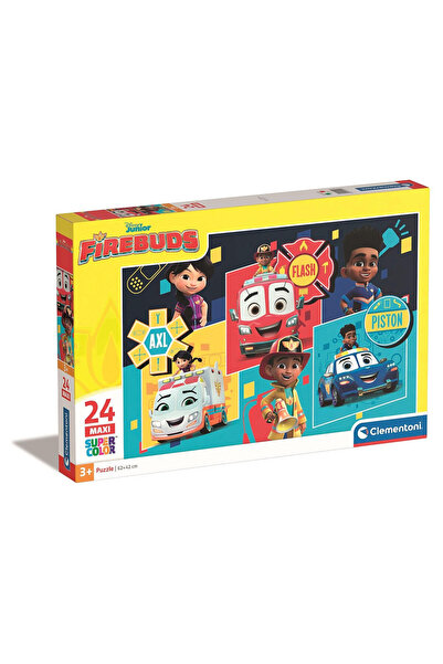 FireBuddy Puzzle Firebuds Heroes and Wheels maxi Clementoni de 24 de piese