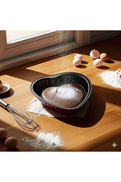 LOVYCO Heart Fireproof Non-Stick Metal Cake Mold 27 cm