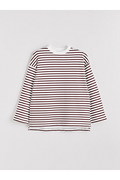 LC Waikiki Tunica de damă Seray New Season cu dungi, supradimensionată