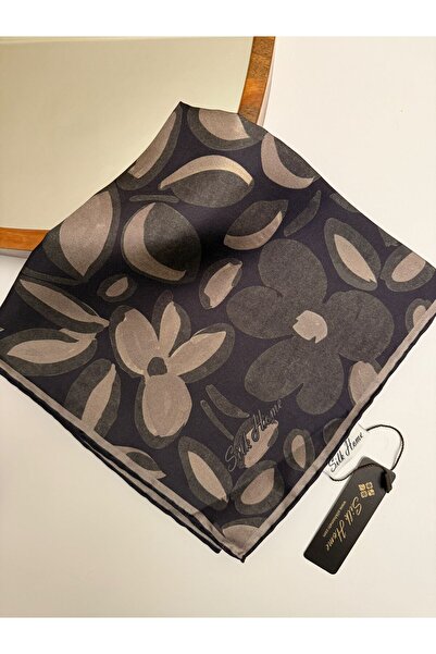 Silk Home Μεταξωτό μαντήλι με σχέδιο ροζιάριο