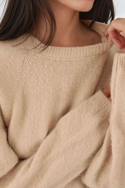 Hiccup Πουλόβερ με μαλακή υφή με λαιμόκοψη με βασικό πλεκτό σχέδιο