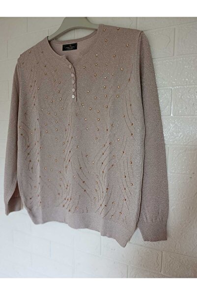 anne moda ankara Ανώτερης ποιότητας, Στάνταρ μέγεθος, Μακρύ μανίκι, Μείγμα βαμβακιού και ακρυλικού, Κομψό, Πλεκτό πουλόβερ/μπλούζα