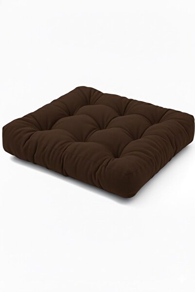 TEZKOTEKSTİL Kadife Döşemelik Kumaştan Yer Pufu | Sandalye Minderi | Yer Minderi 60x60 cm