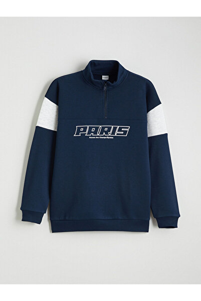 LC Waikiki Noua sezon guler ridicat Özmarka Paris cu imprimeu Hanorac gros pe...