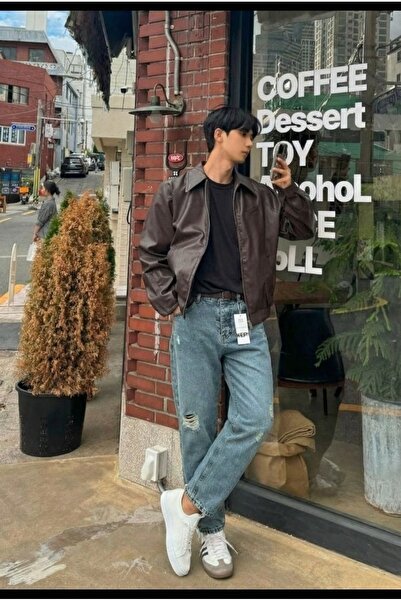 MADZEYMODA Denim Fabric Men's Blue Boyfriend Fit Ripped Detailed Jean Denim Pants Mz599