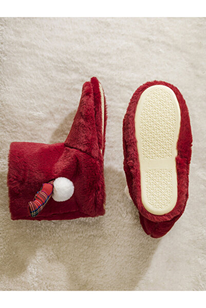 LC Waikiki Peak Yeni Sezon Yılbaşı Temalı Kadın Pelüş Ev Botu Panduf