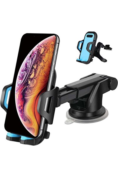 Generic Universal Car Mount - 360° Rotating Suction Cup, Adjustable Arm