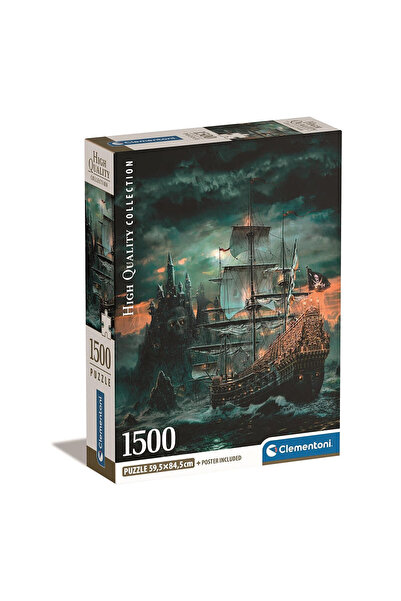 CLEMENTONI Pirat Haunted Seas navă puzzle de 1500 bucăți Compact