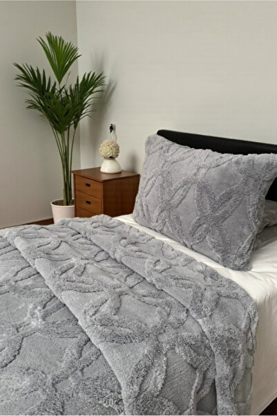 VESSİNOHOME Orion Wellsoft Single Bedspread Set (180×235 cm + 1 Pillowcase) Soft, Luxurious Blanket