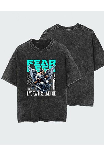 DEEFWEAR Printed Washable Vintage Unisex T-Shirt