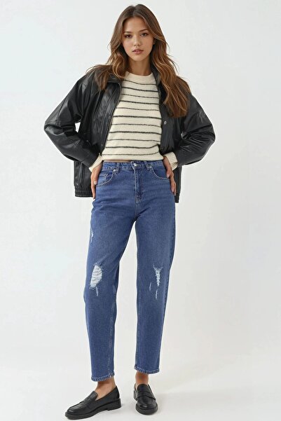 Hiccup Τζιν εφαρμοστό με σκισμένη λεπτομέρεια