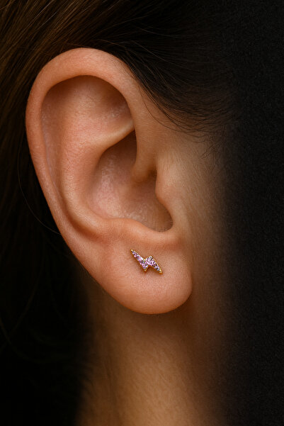 ömay takı Tiara Multi Zirkon Labret Piercing