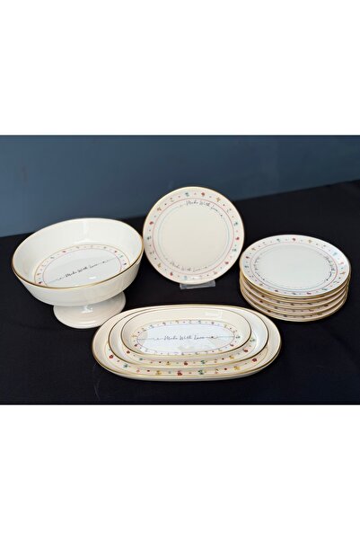 Hediye Köşkü Acar 10 parça Tabaklı Sunum Seti