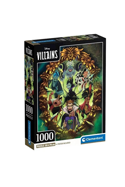 VELVET VILLAINS Disney Villains Mirror Puzzle Clementoni de 1000 de piese