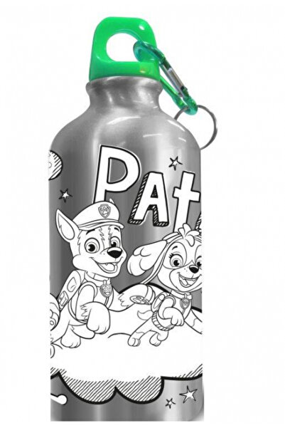 PAW PATROL 500 ml colored aluminum water bottle