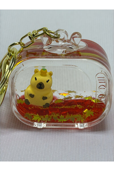 anahtarlık evreni سلسلة مفاتيح مائية لامعة مع سوار سيليكون على شكل دب