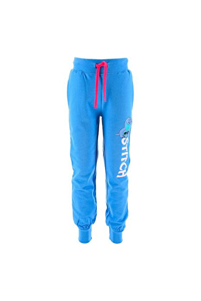 Lilo & Stitch Blue sweatpants with cuffs,