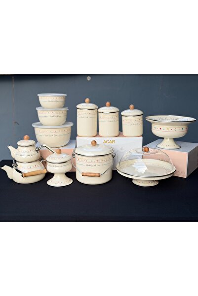 Hediye Köşkü Acar Lüks Emaye Çeyiz Seti 11 ürün