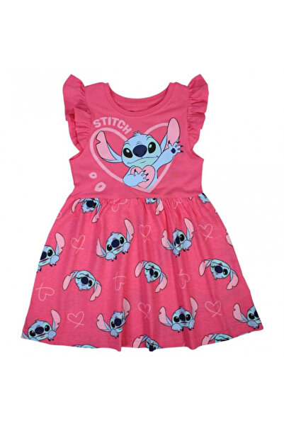 Lilo & Stitch Βαμβάκι φόρεμα με κοντό μανίκι