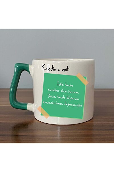 Kırtasiye Ofisi ملاحظة لذاتي: الخير هو إيماني في نفسي كوب بتصميم D بمقبض مماث...