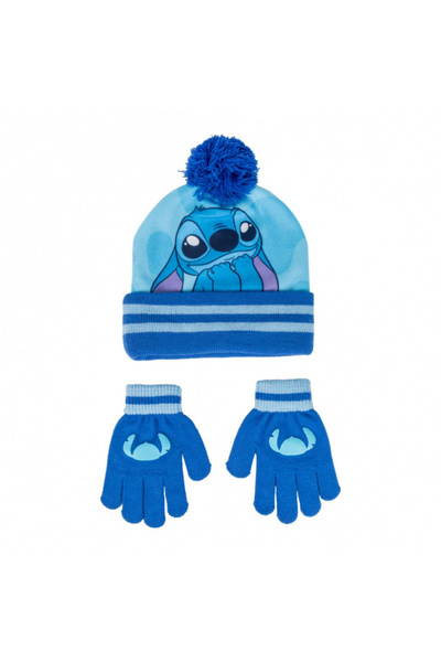 Lilo & Stitch Set 2 piese pentru iarna, caciula si manusi