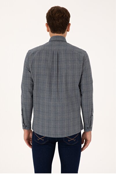 U.S. Polo Assn. U.S. Polo Assn. Button-Down Collar Regular Fit Single Pocket Shirt