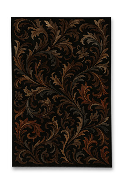 Rugs Modern Halı MOSSO Μπλε Μωβ Αποχρώσεις Έθνικ Λουλούδια με Σχέδιο Υφαντή Β...