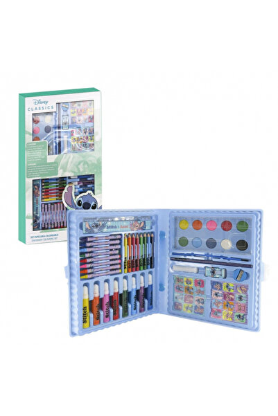 Disney Lilo & Stitch suitcase-style drawing set, 43 pieces