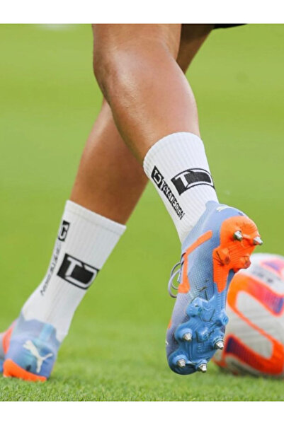 Shuttle Park 3-Piece Special Series White Anti-Slip Silicone Towel Sole Design Comfortable Stitch-Free Match Football Athlete Socks