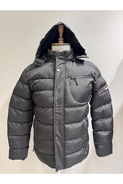 BIGAZZI SİYAH İÇİ KÜRKLÜ KAPŞONLU PARKA