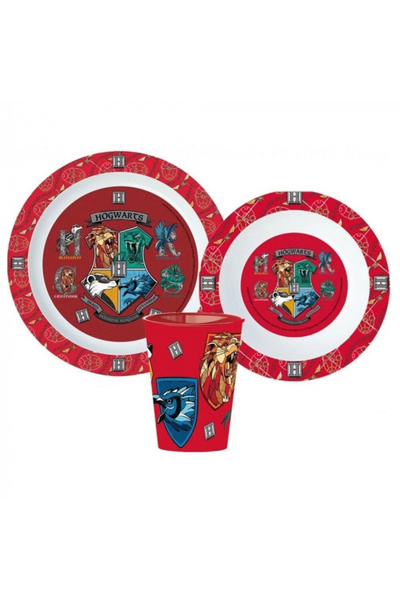 Harry Potter 3-piece plastic breakfast set, bowl, plate and cup