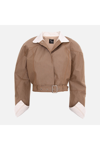 Enchanté Sori Jachetă din tafta Mocha Mouse