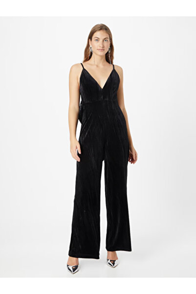 NASTY GAL WOMEN'S BLACK VELVET DRESS