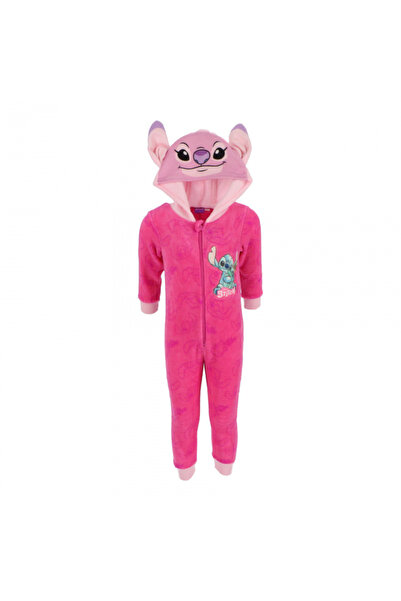 Lilo & Stitch Salopetă de pijama din fleece coral