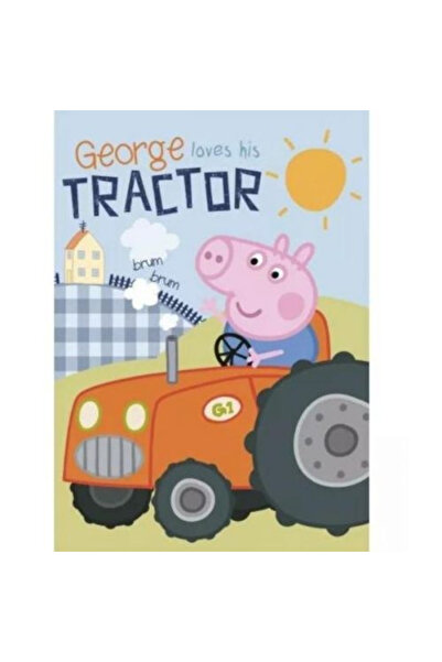Peppa Pig polar blanket 'George loves his tractor', 100 x 140 cm